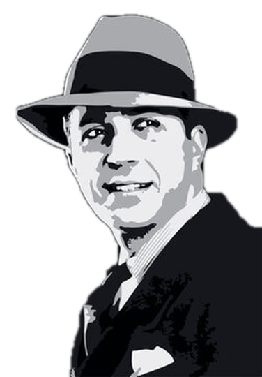 Retrato de Carlos Gardel con sombrero